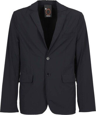 Single-Breasted Long-Sleeved Blazer-AG