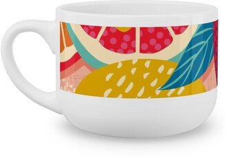 Mugs: Squeeze The Day - Bold Latte Mug, White, 25Oz, Orange