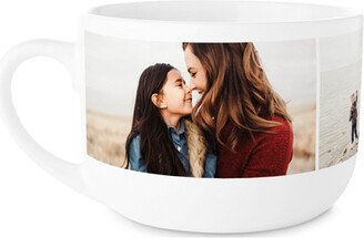 Mugs: Gallery Of Three Latte Mug, White, 25Oz, Multicolor