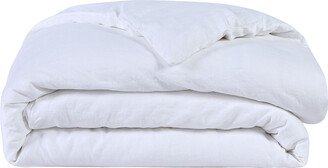 SIJO Full/Queen Organic Linen Duvet Cover Snow