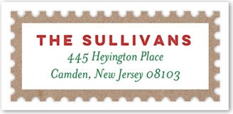 Address Labels: Unique Stamp Address Label, White, Address Label, Matte