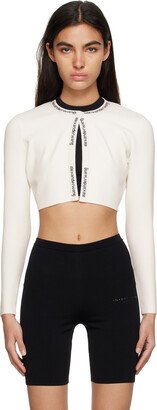 White Cropped Cardigan