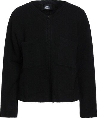 ALPHA STUDIO Cardigan Black-AB