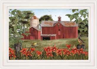 Summer Days by Billy Jacobs, Ready to hang Framed Print, White Frame, 15