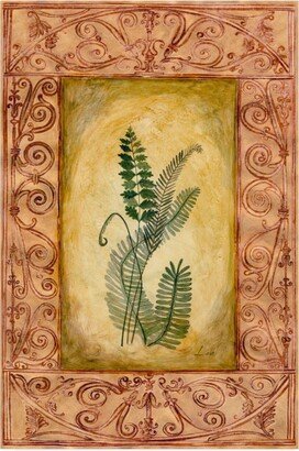 Pablo Esteban Fern Leaf Framed 5 Canvas Art - 27 x 33.5