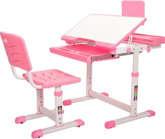Siavonce Height Adjustable Children Desk and Chair Set