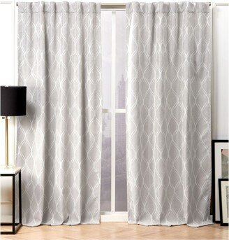 Circuit Blackout Hidden Tab Top Curtain Panel Pair, 52