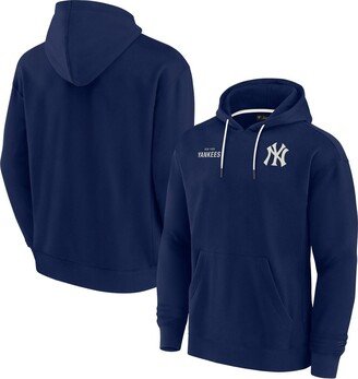 Men's and Women's Fanatics Signature Navy New York Yankees Super Soft Fleece Pullover Hoodie