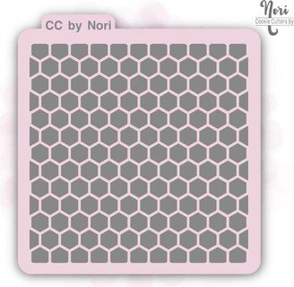 Honeycomb Pattern Geometric Background Stencil - Cookie Cutters By Nori Cnp0010