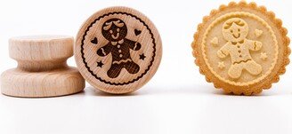 No. 012 Wooden Stamp Deeply Engraved Gingerbread Man