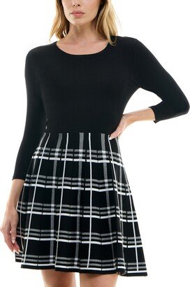 Juniors' Double-Knit Sweater Dress