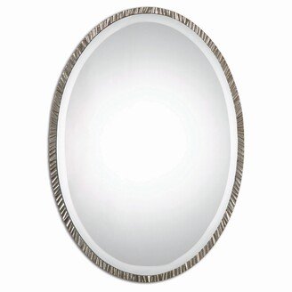 Annadel Oval Wall Mirror - Nickel - 20x28x1