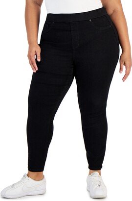 Trendy Plus Size Curvy Pull-On Skinny Ankle Jeans