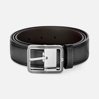 Gray 35 Mm Leather Belt