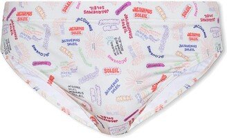 Graphic Printed Swim Briefs