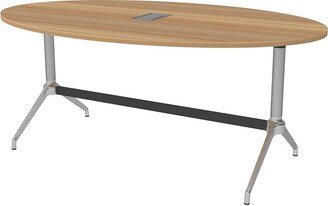 Skutchi Designs, Inc. 6x4 Oval Conference Room Table With Trestle Base And Power Module