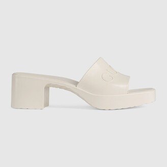 Women's rubber slide sandal