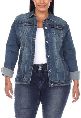 Plus Size Classic Denim Jacket