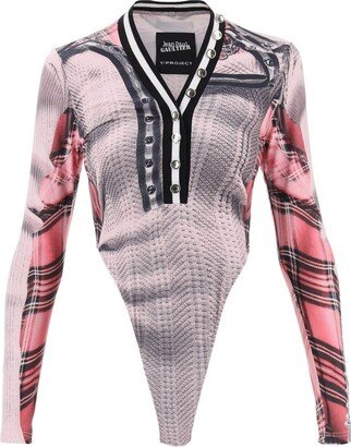 X Jean Paul Gaultier V-Neck Bodysuit