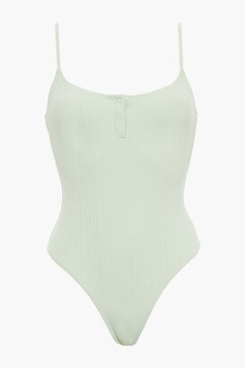 Ribbed jersey bodysuit