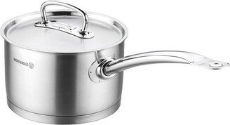 Korkmaz Proline Professional Series 3.8 Liter Stainless Steel Saucepan with Lid in Silver