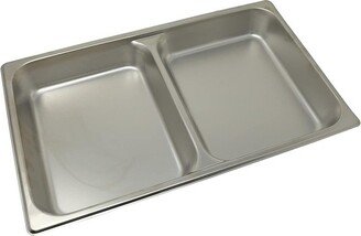 SPFD2 Stainless Steel Divided 2-1/2-Inch Deep Steam Table Food Pan, Full Size 20.75
