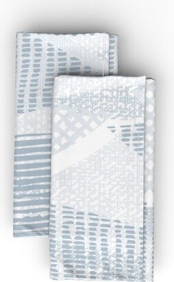 Cloth Napkins: Drift - Blue Cloth Napkin, Longleaf Sateen Grand, Blue