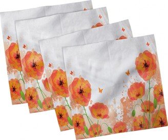 Poppy Set of 4 Napkins, 12