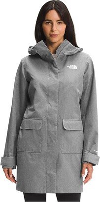 City Breeze Rain Parka II (TNF Medium Grey Heather) Women's Clothing