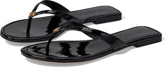 Capri Leather Flip-Flop (Perfect Black 1) Women's Shoes