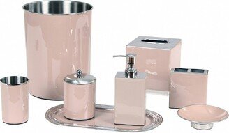 Set of 8 Trier Bath Accessories Lt Beige Impeccably designed and crafted 100% Stainless Steel Bath Accessories Set