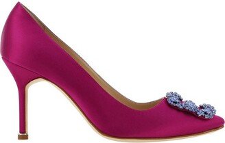 Hangisi Buckle Embellished Satin Pumps