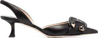 Moni 50mm pointed pumps