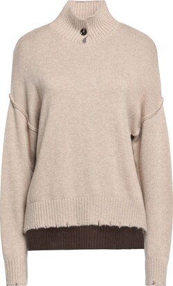 EMMA & GAIA Turtleneck Sand