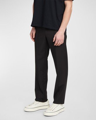 Men's Wool-Mohair Pintuck Jogger Pants