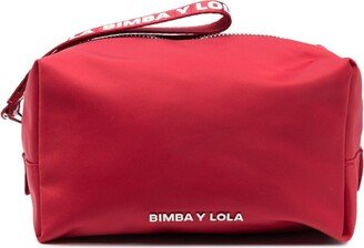 Bimba y Lola Logo-Lettering Make-Up Bag