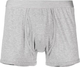 Melange-Jersey Cotton Boxers