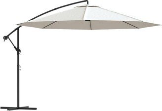 Cantilever Umbrella 137.8 Sand White