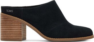 Black Suede Evelyn Mule Boots