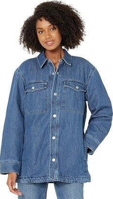 Quilted-Lining Denim Shirt-Jacket (Hillbrook Wash) Women's Jacket