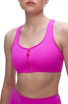 Compression Zip-Up Sports Bra