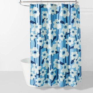 Modern Floral Shower Curtain