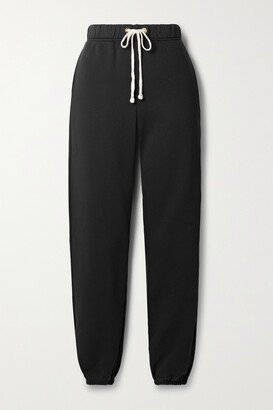 Dylan Tapered Cotton-jersey Track Pants - Black