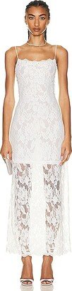 Reet Midi Dress in White