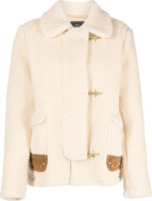 Gold-Tone Clasp Fastening Coat