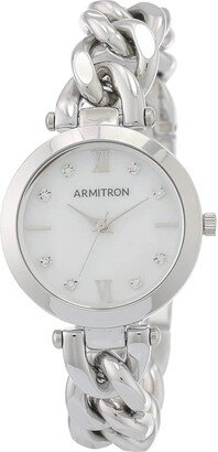 Armitron Adventure Women's Genuine Crystal Accented Chain Bracelet Watch