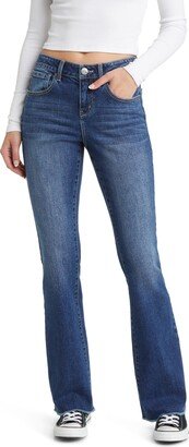 Frayed Slim Bootcut Jeans