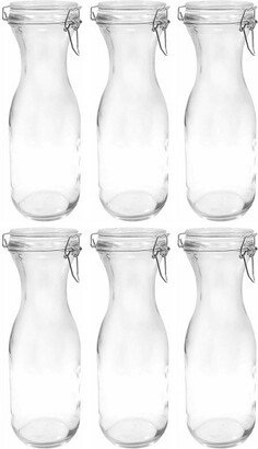 33.875 oz Resealable Glass Water Carafe (6-Pack)