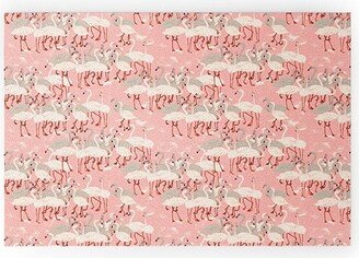 Alison Janssen Flamingo Party Welcome Mat