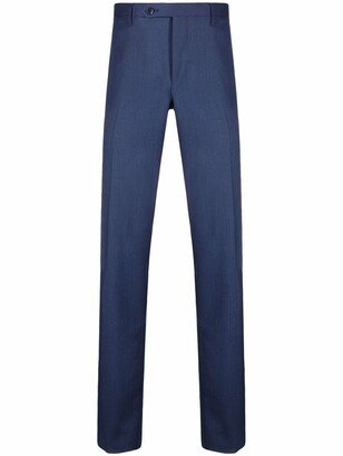 Straight-Leg Tailored Trousers-FA